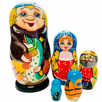 Деревянная матрешка сказка по щучьему веленью 5 в 1 123369 478-762