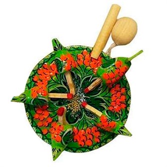 Дер. Сувенирная игрушка Курочки «Ягоды» зеленая OI2-04 979-060