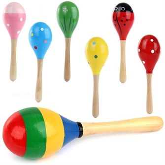 Деревянный маракас 20см 141-1063С 279-146