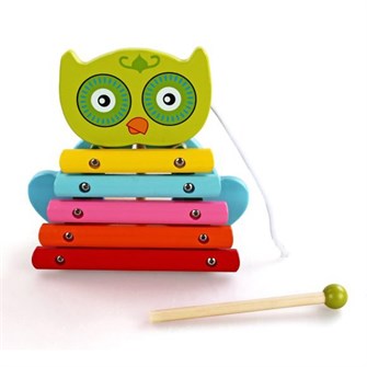 Деревянный ксилофон 5 тон Совенок 76430 279-059