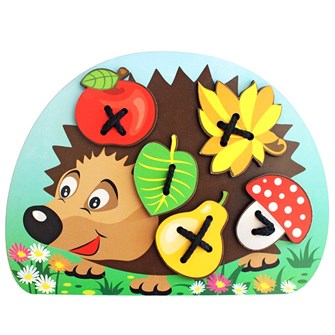 Деревянная шнуровка Ежик IG0071 280-643