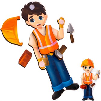 {{photo.Alt || photo.Description || 'Деревянный Конструктор на липучках: Профессия Строитель ОА-00000430 /Арбо/'}}