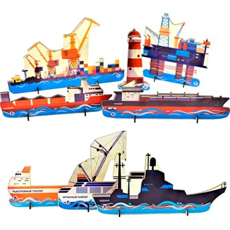 Деревянный конструктор порт хдф ИО-351 478-927