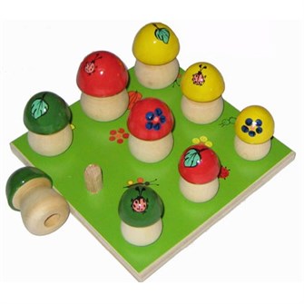 Деревянный счетный материал Грибы на поляне 9шт Р-45/787 278-797