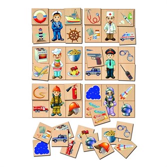 Деревянное лото Профессии-1 ДИ1301 378-471