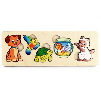 Деревянная рамка вкладыш Домашние животные 7996 280-556