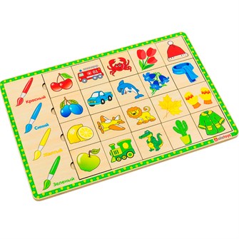 Деревянный Пазл-ассоциации Цвета ПЗЛ2038 478-615