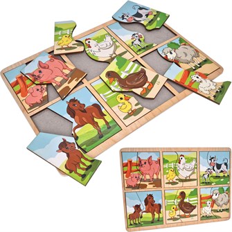 Деревянные Карточки-пазл Мать и дитя ОА-00000041 /Арбо/ 380-691