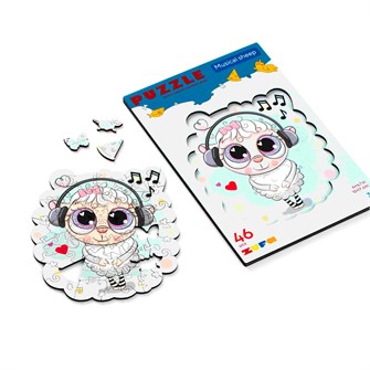 Деревянный пазл Музыкальная Овечка S kids Z307 СТОК 978-760