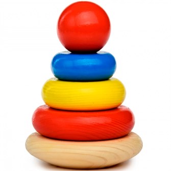 Деревянная Пирамидка 5 деталей П-07 979-611