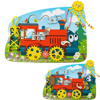 Деревянный Бизиборд Паровозик БЗ-005 380-578