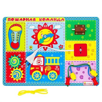 Деревянный Бизиборд Пожарная команда ББ108 378-080