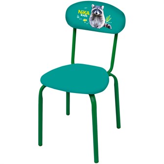 Стульчик СТУ6/7 с енотом изумрудный /Ника/ 198-123