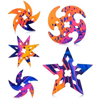 Деревянный Набор сюрикенов 5 шт Л0012 337-372