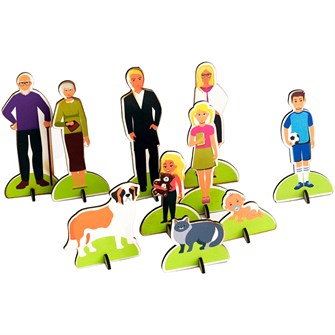 Набор фигурок европеоидная раса три поколения семьи ИО-301 113-985