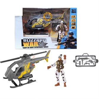 Набор Военный 6663A вертолет, солдат, аксесс в кор. 116-509