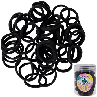 {{photo.Alt || photo.Description || 'Набор резинок для волос FG250519019Q в банке Miss Kapriz 50 шт в упак. черный цвет'}}