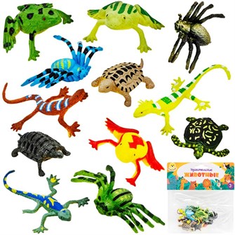 {{photo.Alt || photo.Description || 'Набор животных Levatoys YSLT06-8 Обитатели террариума в пак.'}}