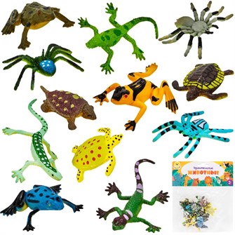 {{photo.Alt || photo.Description || 'Набор животных Levatoys YSLT06-5 Обитатели террариума в пак.'}}