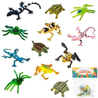 {{photo.Alt || photo.Description || 'Набор животных Levatoys YSLT05-9 Обитатели террариума в пак.'}}