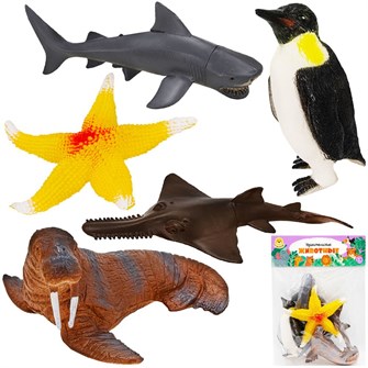 Набор животных Levatoys YSQ503-5 Морские в пак. 615-267