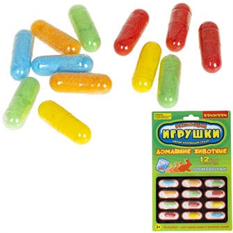 Набор животных Растущие в воде Домашние животные 12 шт в асс-те ВВ5296 614-810