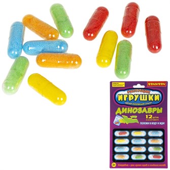 Набор животных Растущие в воде Динозавры 12 шт в асс-те ВВ5293 614-807