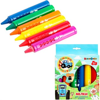 {{photo.Alt || photo.Description || 'Мелки для рисования в ванной 6 цветов СИНИЙ ТРАКТОР КАПИТОШКА SEW-STAR01'}}