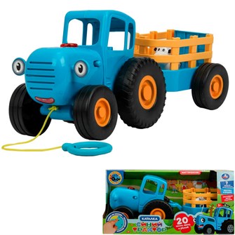 {{photo.Alt || photo.Description || 'Каталка СИНИЙ ТРАКТОР С ПРИЦЕПОМ 30+ песен,фраз, звуков HT1471-R-WOD'}}