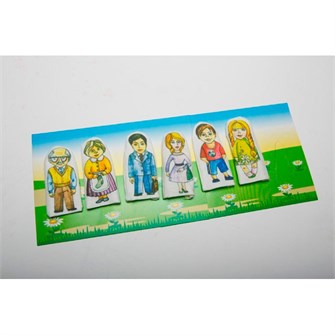 Кукольный театр Пальчиковый Набор кукол Семья 017.21 319-199