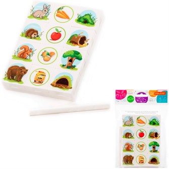 {{photo.Alt || photo.Description || 'Набор игровой настольный "Ассоциации. Дикие животные" (12 элементов) (в пакете) 59165 П-Е /24/'}}