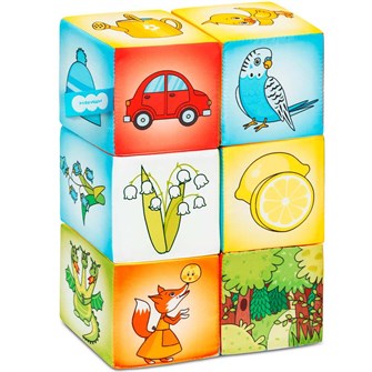 Мякиши Кубики Азбука цвета 924 419-548