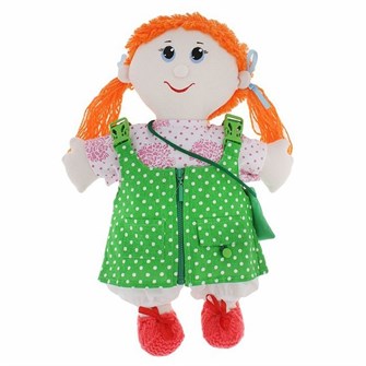 Игрушка развивающая Игрушка-застежка Учимся одеваться Полина 008.02 318-822