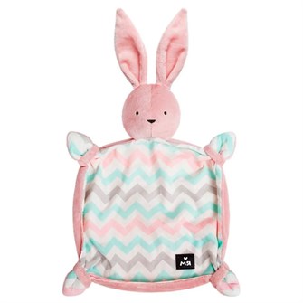 Мяшечки  игрушка комфортер Зайка Джон Пудра М117 418-994