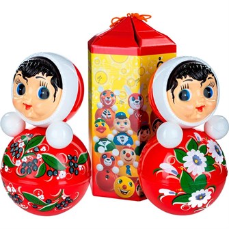 Неваляшка 6С-0023 Девочка расписная 356мм 317-597