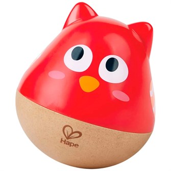 Неваляшка Совенок красный музыкальный E0112_HP 419-942