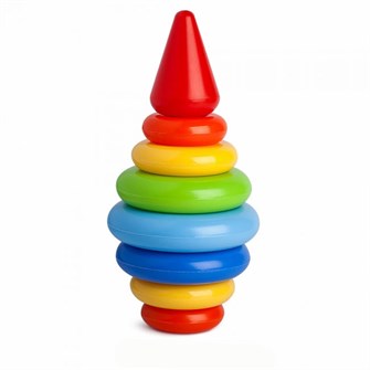 Пирамида Бочонок 23см 9 дет. 9230 Абрико /18/ 317-714