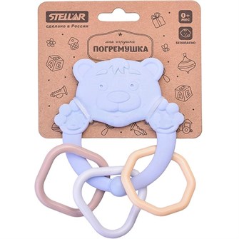 Прорезыватель «Котенок и Медвежонок». Коллекция «Зефир» 02186 419-639