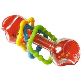 Погремушка Гантелька прозрачная 01560 /25/ 218-138