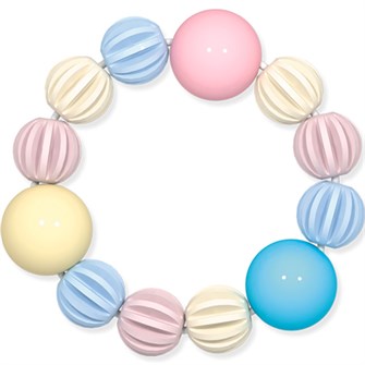 Погремушка прорезыватель «Браслетик с шариками». Коллекция «Бисквит» 02197 419-815