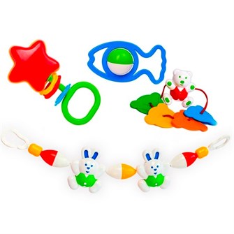 Набор погремушек подарочный №1 2С530 Аэлита /15/ 419-506