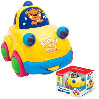 Музыкальная машинка Желтая 4680019287195 320-583