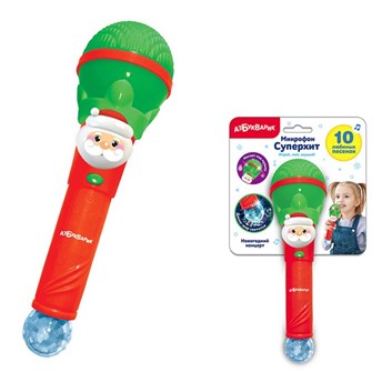 Микрофон Новогодний концерт Суперхит зеленый 4680019284507 222-277