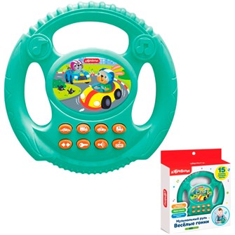 {{photo.Alt || photo.Description || 'Руль музыкальный Веселые гонки бирюзовый 4630027292568'}}