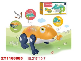 Игрушка на батарейках 991A Лягушка в коробке 429-899