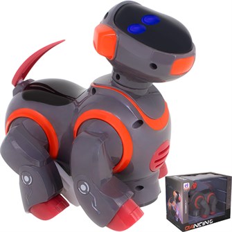 Игрушка на батарейках 8216-1 Собака черный в кор. 130-922