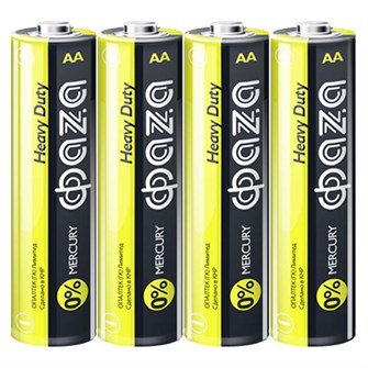 Элемент питания R6HD-S4 ФАЗА (4шт)R6/316 4S /цена за упак/ 329-653