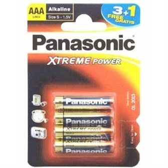 Элемент питания 220312 Panasonic Alkaline Power (4шт)  LR03/286 BL4  /цена за упак/ 229-775