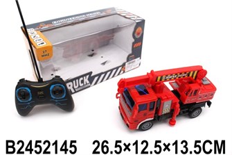 Спецтехника на радиоуправлении 1306-3A Пожарная машина в коробке 126-810