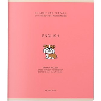 Тетрадь 48 л. клетка Ми-ни-Ми Английский язык 022549 898-811